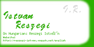 istvan reszegi business card